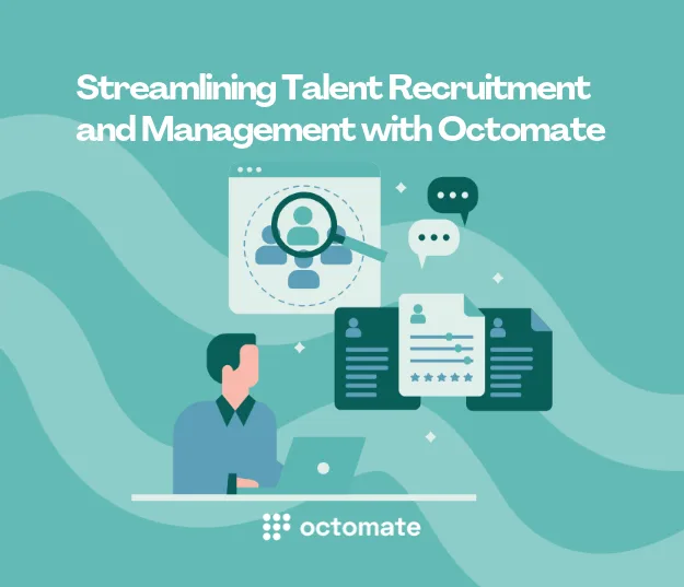 Illustration of a recruiter reviewing candidate profiles